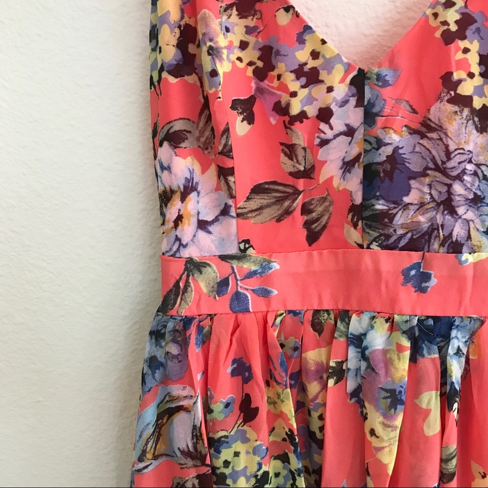 LAST1️⃣//CORAL FLORAL DRESS - Picture 7 of 13